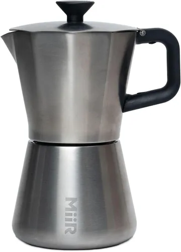 Miniatura 10 de MiiR Nueva olla Moka estándar, 10 onzas, cafetera duradera para preparar café expreso rico