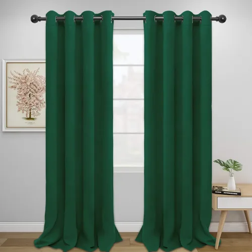 Miniatura 163 de Easy-Going - Cortinas opacas para dormitorio, aislamiento térmico sólido con ojales, cortinas de ventana para reducción de ruido, cortinas