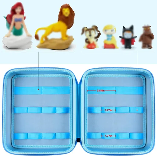Miniatura 3 de PAIYULE Funda compatible con figuras de Tonies de personaje de reproducción de audio, soporte de almacenamiento de figuras para personajes de Azul