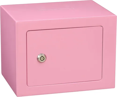 ELLAIG Caja de seguridad pequeña 0.23 pies cúbicos Caja de seguridad para dinero en efectivo Mini Caja de seguridad con cerradura 9.05 x 6.7 x 6.7