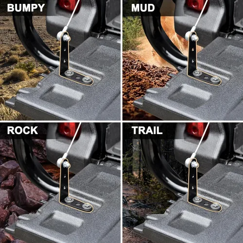 Miniatura 4 de SAUTVS Extensor de portón trasero, soporte de bloqueo de puerta trasera para Honda Pioneer 700 2014-2026, Pioneer 1000 2016-2026, MUV 700 2009-2013