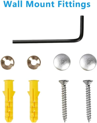 Miniatura 7 de Soporte de papel higiénico negro mate montado en la pared con estante para teléfono, soporte universal moderno para papel higiénico de megarrollo
