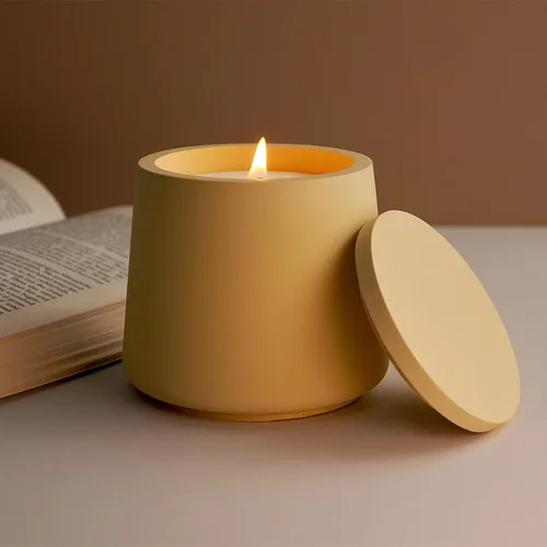 Miniatura 6 de Juego de Moldes para Velas con Tapa y Caja de Almacenamiento, Moldes de Vaso para Velas de Silicona Creativos, Moldes de Botella de Hormigón
