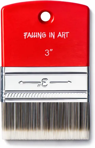 Miniatura 12 de Falling in Art Pincel Filbert Paddle para Pintura, Pincel de Escala para Pinturas al Óleo y Acrílicas, 1 Pulgada
