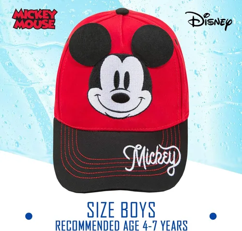 Miniatura 5 de Disney Gorra de béisbol de Mickey Mouse para niños de 2 a 7 años