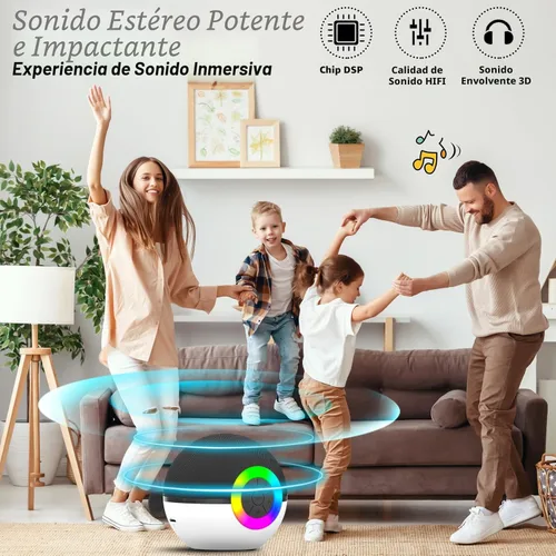 Miniatura 2 de goopow Mini máquina de karaoke con altavoz para niños y adultos, micrófono portátil con Bluetooth y juguetes de canciones con luz LED, el mejor