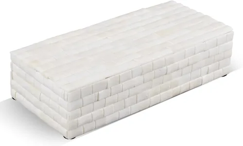 Miniatura 34 de Handicrafts Home Caja de almacenamiento decorativa con tapa – 10 x 4.5 x 2.5 pulgadas Organizador de decoración moderna para el hogar, caja
