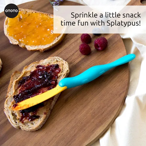 Miniatura 7 de OTOTO Splatypus - Espátula en tarro para recoger y raspar, utensilios de cocina únicos y divertidos para amantes de la comida, sin BPA y 100% seguro