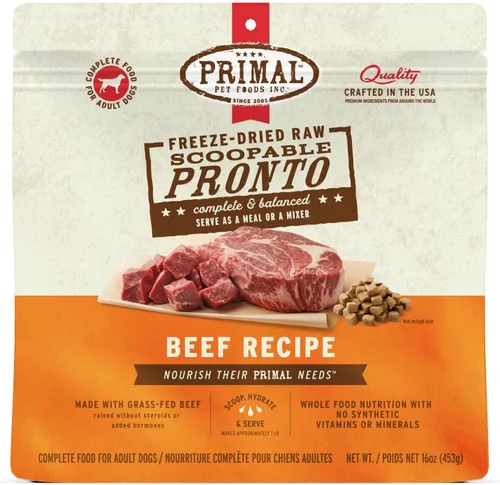 Miniatura 28 de Primal - Alimento liofilizado para perros, Pronto Mini Nuggets, cordero; tomar y servir, comida completa y equilibrada; también se puede utilizar