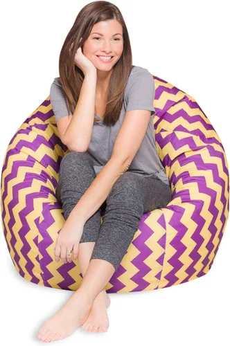 Silla Puff Grande y Cómoda: Sillones Puff Posh Grandes con Funda Extraíble para Niños, Adolescentes y Adultos - Muebles de Tela de Poliéster para