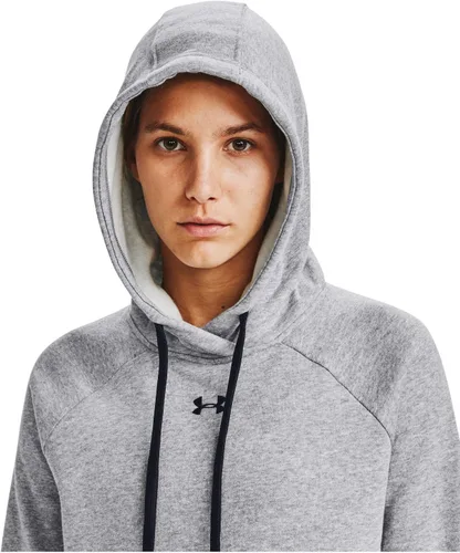 Miniatura 4 de Under Armour Rival - Sudadera con capucha para mujer, de vellón, sin botones