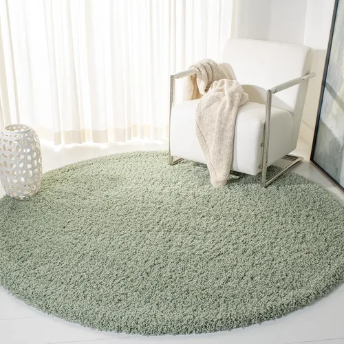 Miniatura 109 de SAFAVIEH Laguna Shag Collection - Alfombra decorativa, 2 pies 3 pulgadas x 4 pies, color beige, diseño sólido, no desprende pelusa y de fácil