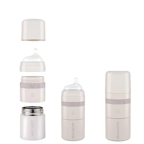 Miniatura 11 de MILK & WATER - Dispensador de biberones y fórmula para bebés todo en uno de acero inoxidable sobre la marcha, mantiene el agua caliente y la fórmula