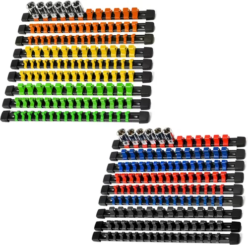 Miniatura 10 de Reniteco Organizador de Enchufes ABS - Juego de Soportes de Enchufes Gris, Juego de 12 Piezas de Soportes de Enchufes de Calidad Premium 1/4