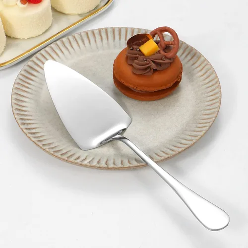 Miniatura 6 de Utensilios de servir de acero inoxidable, juego de 8 piezas con cucharas de servir, tenedor de servir, cucharón de sopa, servidor de lasaña