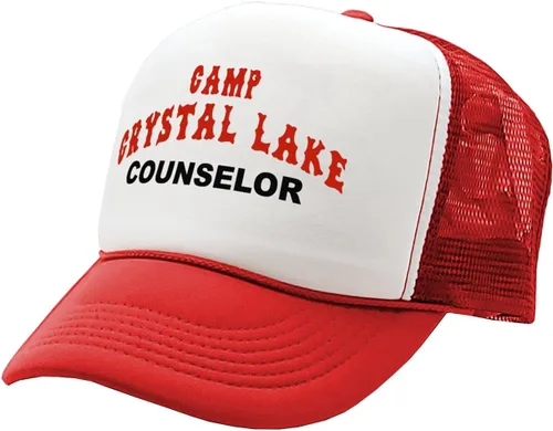 Miniatura 3 de Camp Crystal Lake Counselor - Halloween - Gorra de camionero estilo retro vintage