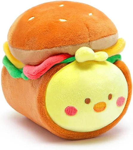 Miniatura 19 de Anirollz Kittiroll de peluche en atuendo de pastel enrollado – Animal de peluche kawaii con disfraz extraíble – Bonito juguete de peluche blando