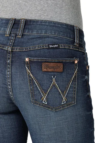 Miniatura 5 de Wrangler Jeans para mujer Cash de tiro medio con dobladillo ventilado Ultimate Riding