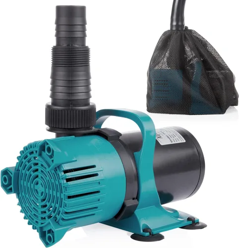 Miniatura 12 de Alpine Corporation Bomba de agua sumergible Vortex de 5600 GPH con cable de 20 pies para estanques, fuentes y circulaciones de agua, funcionamiento