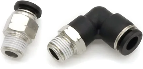Miniatura 3 de 12 conectores rectos de liberación a presión, empuje para conectar tubos de montaje de tubo, accesorios de conexión de tubo de 1/8 pulgadas, rosca