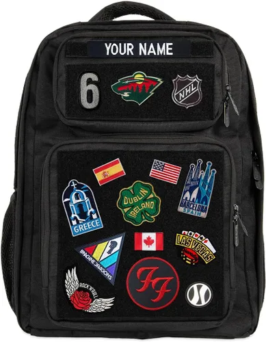 Miniatura 2 de HEDi HEDiGEAR Backpack SUMMIT (Black) – Large 23L Backpack with Hook & Loop Panels for Patches, Durable 1000 D Nylon and Multiple Pocket Storage for