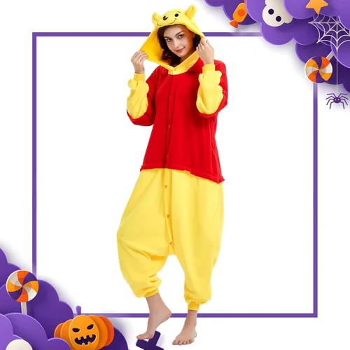Miniatura 2 de ressber Unisex Adult Onesie Pajamas Animal One Piece Halloween Costume Christmas Sleepwear Jumpsuit