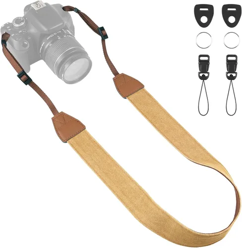 Miniatura 27 de Correa universal para cámara, correa para el cuello de la cámara, correas de hombro ajustables compatibles con Canon, Fujifilm, Nikon, Olympus