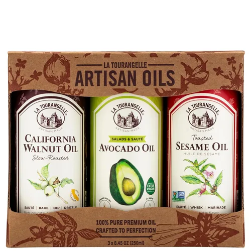 Miniatura 10 de La Tourangelle, Aceite de nuez tostada, fuente de ácido graso omega-3 a base de plantas, para cocinar, hornear y belleza, 16.9 onzas líquidas