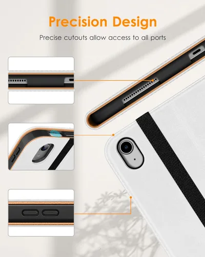 Miniatura 5 de DTTO Funda para iPad (A16) 11ª Generación de 11 Pulgadas 2025, Funda para iPad 10ª Generación de 10.9 Pulgadas 2022, Funda de Soporte Folio de Blanco