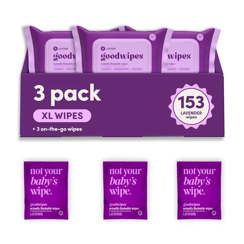 Miniatura 19 de goodwipes Toallitas Desechables por el Inodoro para el Trasero - Toallitas Húmedas Extra Grandes para Adultos para Mujeres y Hombres - Esenciales