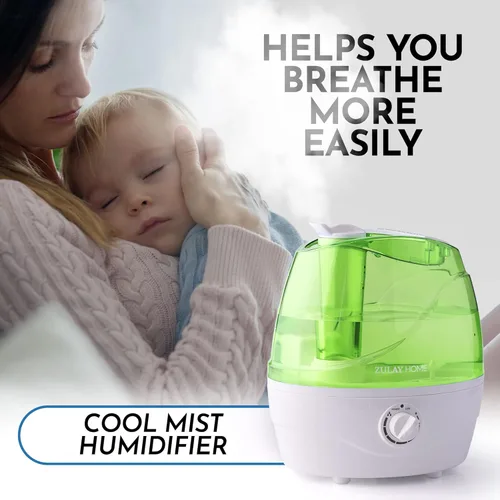 Miniatura 2 de Zulay Home Humidificadores de niebla fría para dormitorio (tanque de agua de 2.2L) - Humidificadores ultrasónicos silenciosos para habitación grande