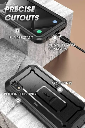 Miniatura 6 de SUPCASE Unicorn Beetle Pro Series - Funda diseñada para Samsung Galaxy A10e (versión 2019), funda resistente de cuerpo completo y función atril