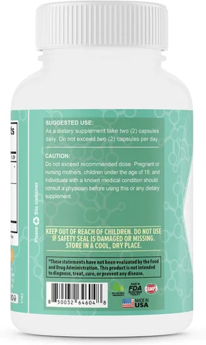 Miniatura 7 de TerraForm Nutrition - Protector de hongos para uñas de los pies, inhibidor probiótico de hongos, 60 cápsulas