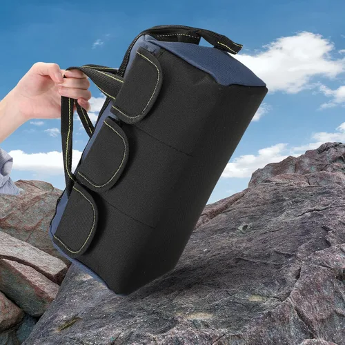 Miniatura 3 de Silkfly 6 piezas bolsa de herramientas para hombres y mujeres, bolsa de herramientas resistente con fondo duro impermeable, múltiples bolsillos