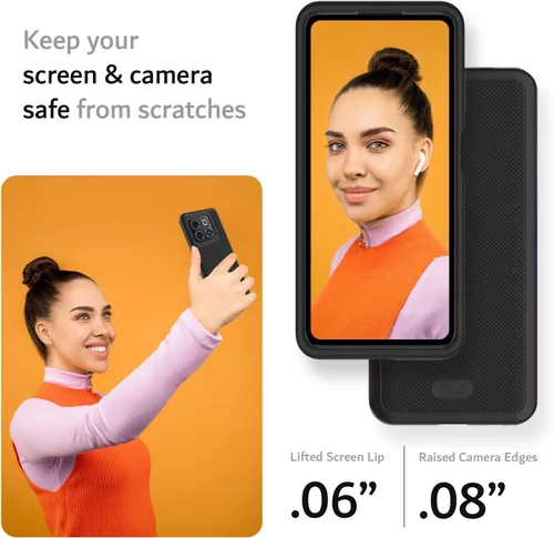 Miniatura 4 de TUDIA DualShield Grip - Funda diseñada para OnePlus10T 5G, [MergeGrip] protección delgada de doble capa de grado militar a prueba de golpes
