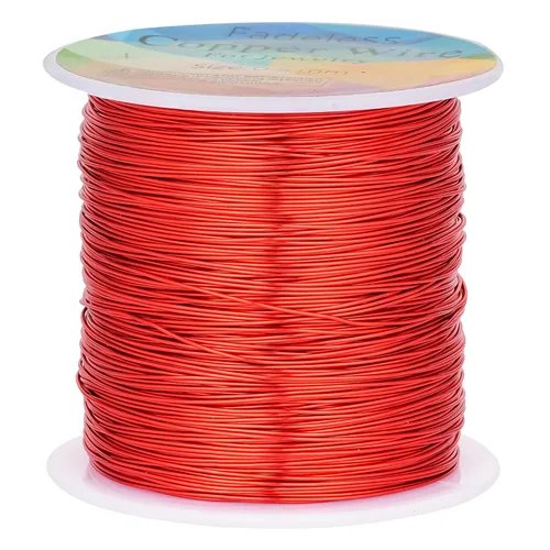 Miniatura 34 de Alambres de cobre resistentes al deslustre de 65.6 pies, alambre de cobre para electrocultura en jardinería, alambre de cobre de calibre 16, cables