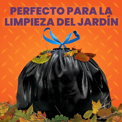 Miniatura 3 de Hefty - Bolsas de basura resistentes para césped y hojas, 39 galones, 38