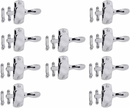 Miniatura 18 de Renovators Supply Manufacturing Cerradura de puerta de hierro forjado negro de 6.5 pulgadas con herrajes de montaje