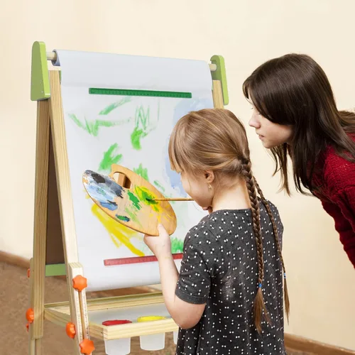 Miniatura 8 de Joyooss Rollo de papel para caballete de 15" x 984" (82'), rollo de papel de dibujo de artes y manualidades para caballete de niños para pintar