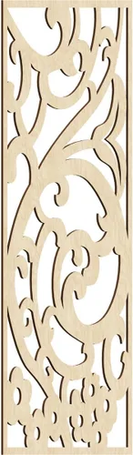 Miniatura 49 de Bridgewater - Paneles de pared decorativos de madera con calado, 9 3/8 pulgadas de ancho x 24 3/8 pulgadas de alto x 1/4 de alto, nogal