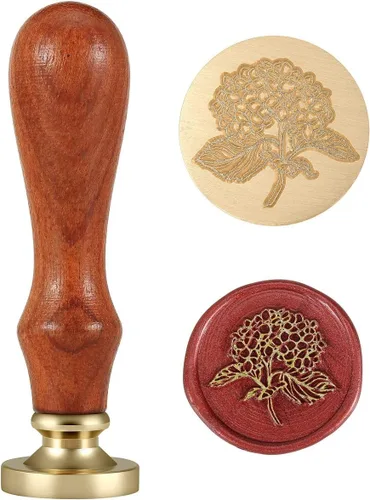 Yoption - Sello de cera, sello de cera de la serie botánica de flores vintage, ideal para adornar invitaciones de boda, tarjetas, sobres, paquetes