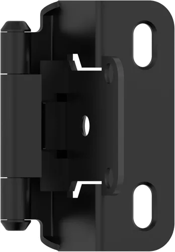 Miniatura 23 de Amerock BPR7540BB Bisagra de gabinete 1/2 pulg (13 mm) superpuesta de cierre automático de envoltura completa de latón pulido para puerta