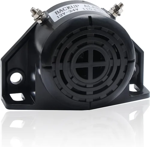 Alarma de Respaldo 12V-24V 110±3DB, Alarma de Respaldo Impermeable con Zumbador para Camiones, Montacargas, Furgonetas, Equipo Pesado (Alarmas de