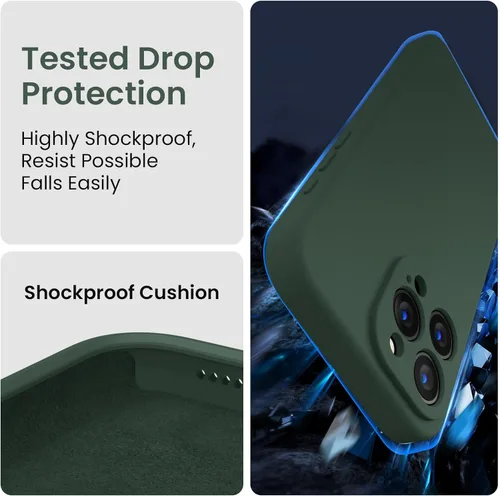 Miniatura 4 de FireNova Funda diseñada para iPhone 15 Pro Max, Funda de Teléfono de Silicona Mejorada [Protección de Cámara] con [2 Protectores de Pantalla], Forro