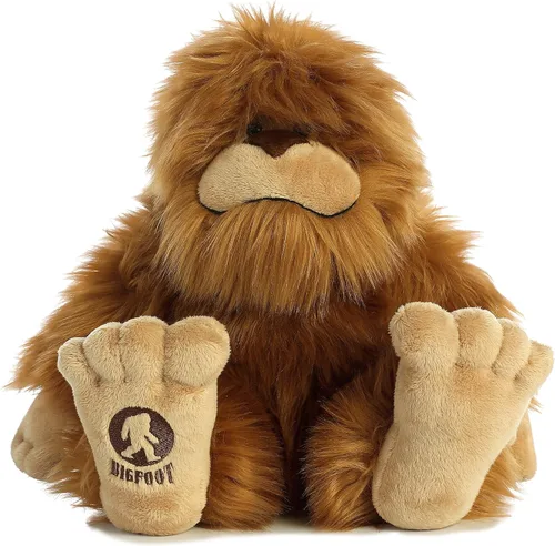 Aurora® Fantasía Misteriosa Animal de Peluche Pie Grande - Compañero Mítico - Aventuras Imaginativas - Marrón 10 Pulgadas