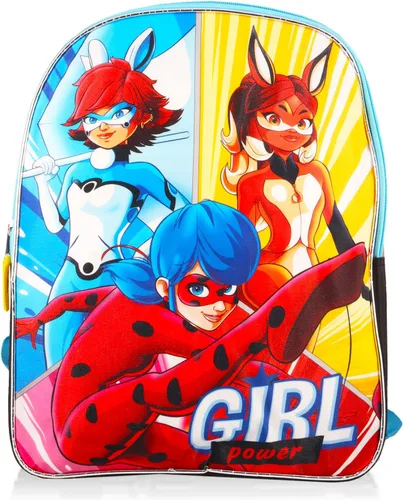 Miniatura 2 de The Miraculous Ladybug - Juego de mochila 3 piezas de suministros escolares con bolsa escolar de mariquita milagrosa de 15 pulgadas para niñas