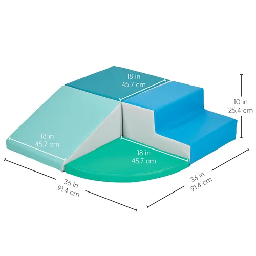 Miniatura 2 de SoftScape Escalador de Esquina para Tiempo de Juego de Niños Pequeños, Estructura de Juego Activo Interior para Niños Pequeños y Niños, Espuma Suave