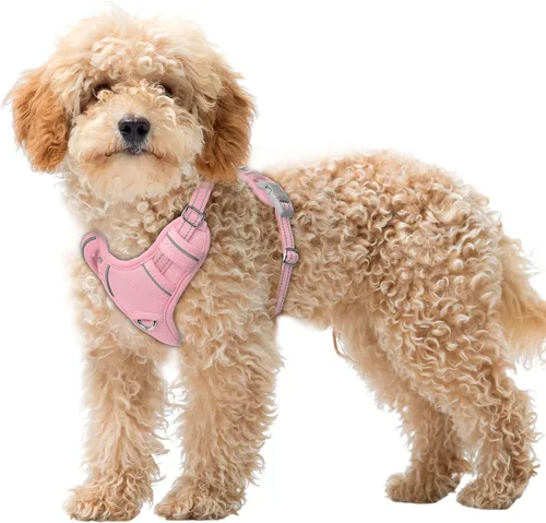 Miniatura 70 de BARKBAY Arnés para Perro Sin Tirones Talla Grande Arnés Reflectante para Perro con Clip Frontal y Asa de Control Fácil para Caminar Entrenar Correr