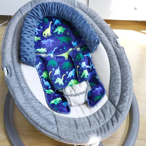 Miniatura 4 de TANOFAR Soporte para la cabeza del asiento de automóvil para bebé, inserto de asiento de automóvil infantil para niños, cojín suave para asiento