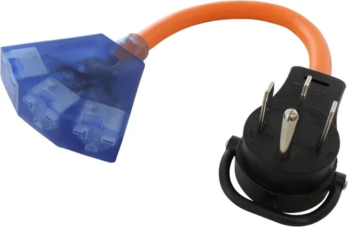 Miniatura 6 de AC WORKS RV/Range/Generator 14-50 Enchufe de 50 amperios a 6-20R 15/20Amp 250Volt Adaptador (A 6-20 Compacto)